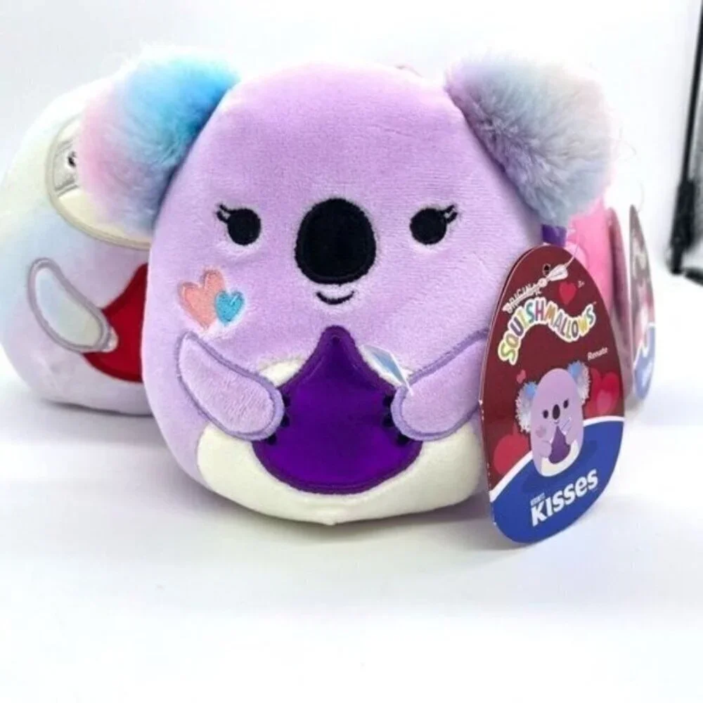 Squishmallows Taylor, Varity and Renate Hershey Kisses Valentine Plush Lot New